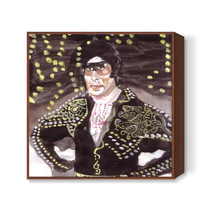 Bollywood superstar Amitabh Bachchan lent great energy to the song Saara Zamana, Haseeno ka Deewana Square Art Prints