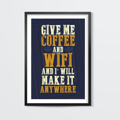 Coffee & WIFI Wall Art