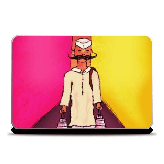 Laptop Skins, Dabbawala Laptop Skin | Akshay Jadhav, - PosterGully