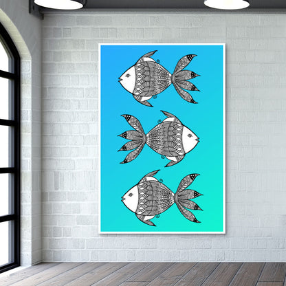 Fish Patterns Wall Art