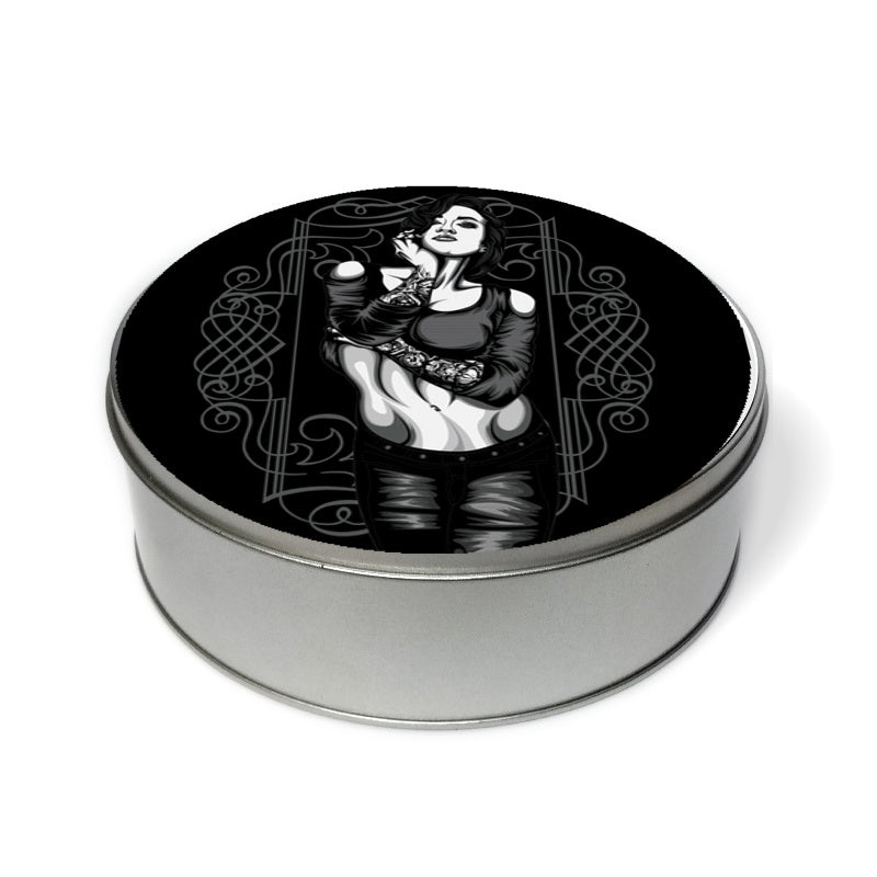 Woman With Tattoo  Tin Can