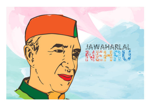 Jawaharlal Nehru Art PosterGully Specials