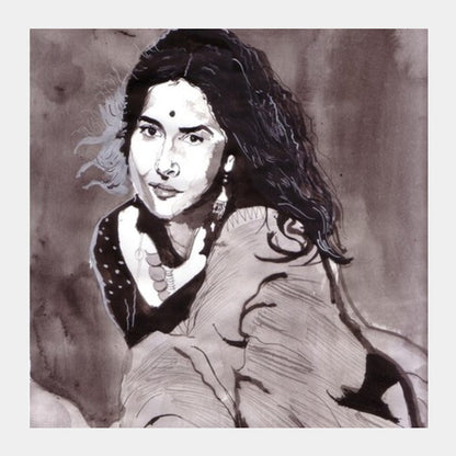 Vidya Balan has carved a niche of her own in Bollywood Square Art Prints