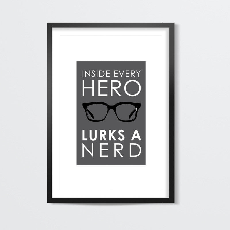 nerd : Akshay kashyap Wall Art