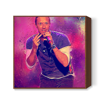 Chris Martin Coldplay Painting Square Art Prints