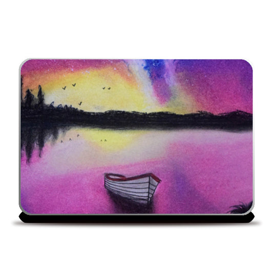 Night Sky Painting Laptop Skins