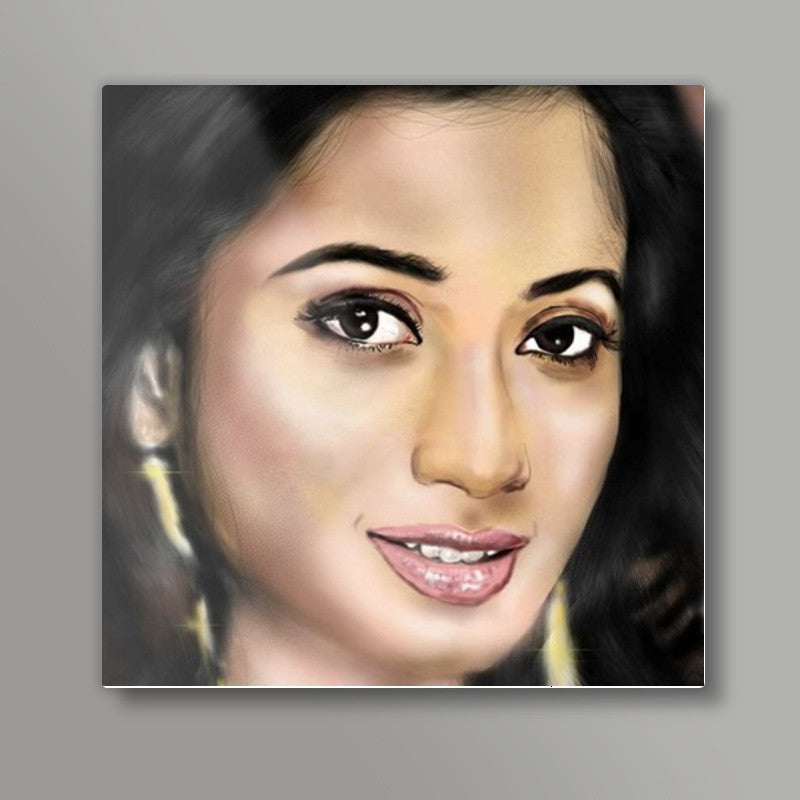 Voice Queen Shreya Square Art Prints