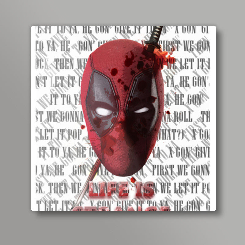 Deadpool s Life is strange Square Art Prints