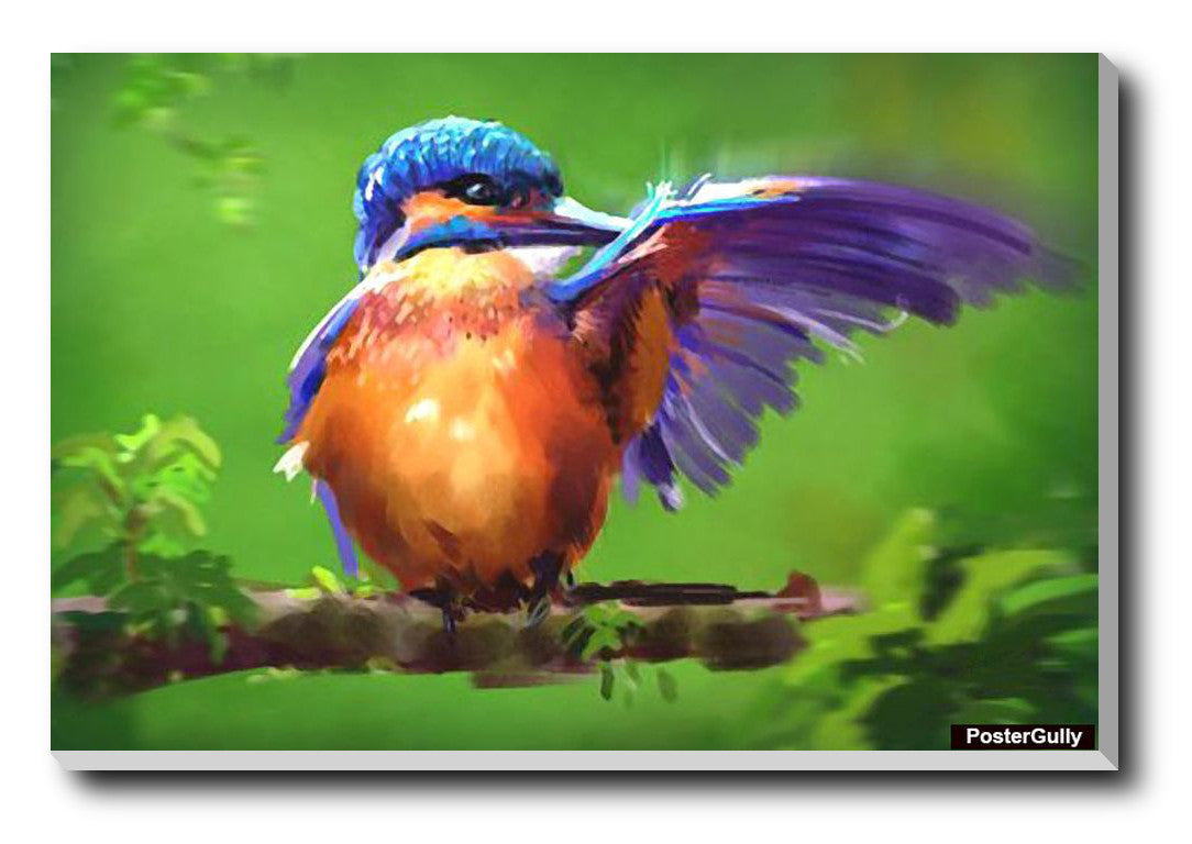 Wall Art, Bird Color Painting Artwork