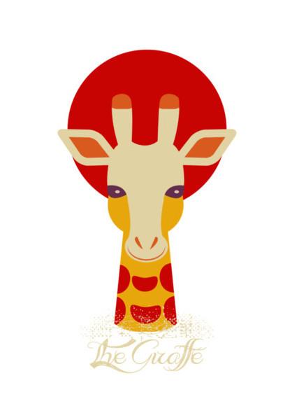 PosterGully Specials, Giraffe Cartoon Wall Art