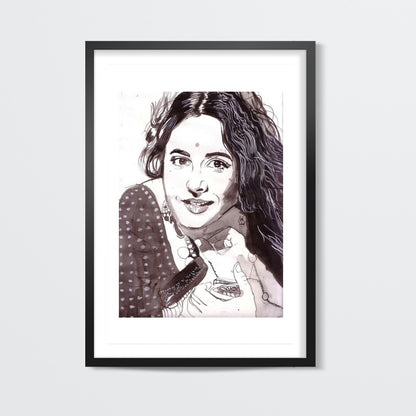 Vidya Balan woos in a traditional avatar Wall Art