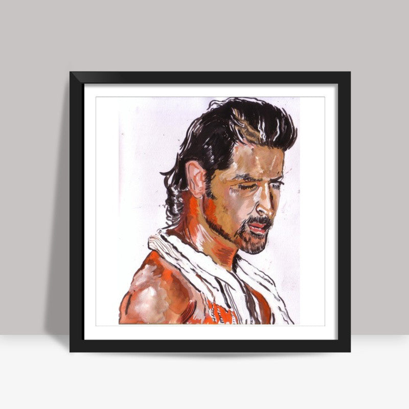 Hrithik Roshan is a superstar with substance and style Square Art Prints