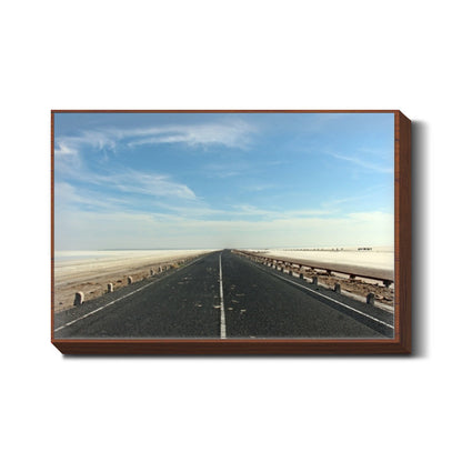 White Salt lake landscape  Wall Art