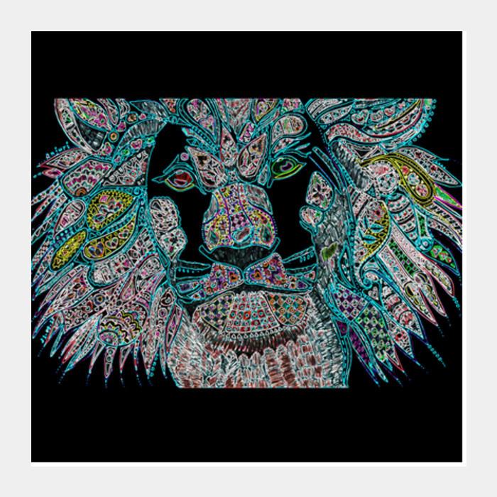 Leo (Neon Sign) Square Art Prints PosterGully Specials