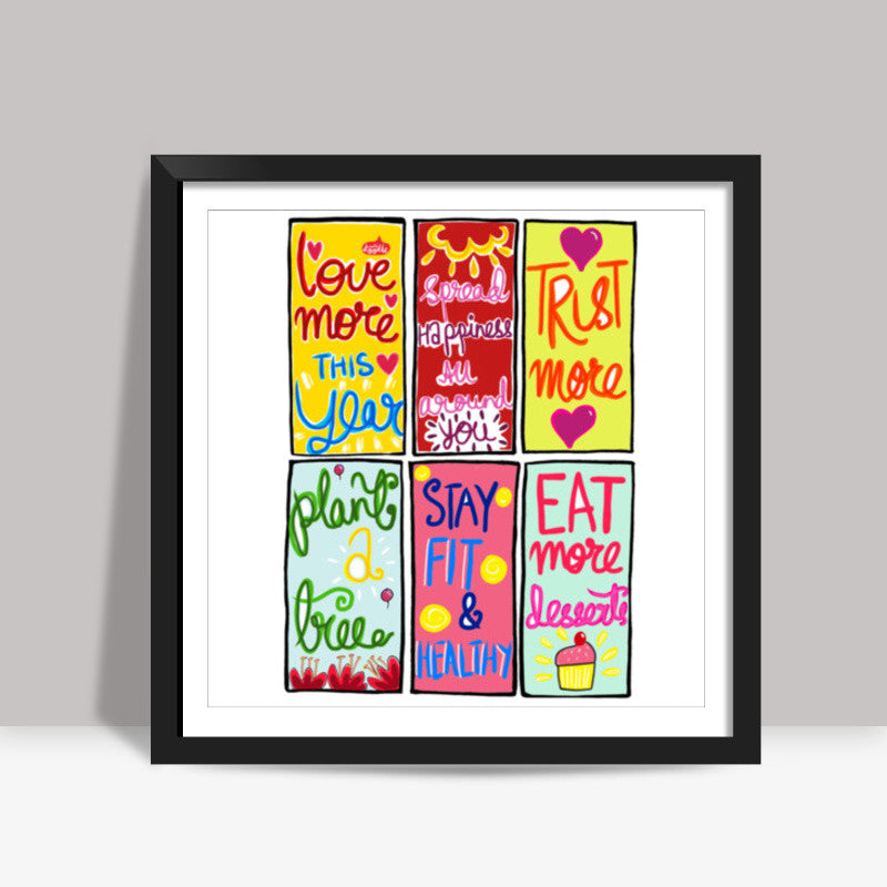 To Do List Square Art Prints