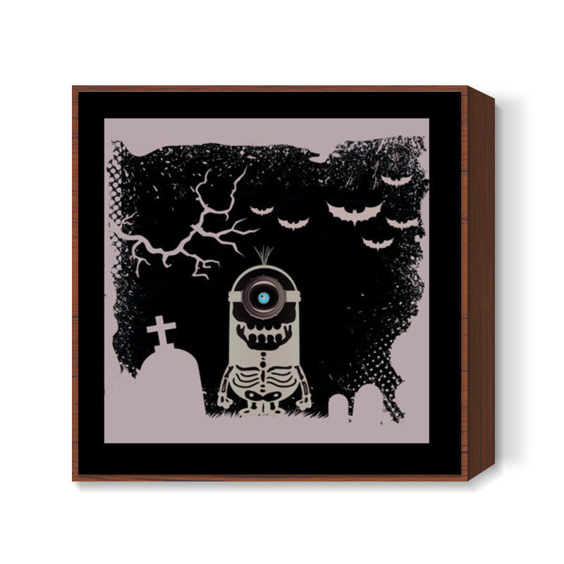 Halloween Minion Square Art Prints