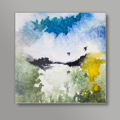 Morning sky Square Art Prints