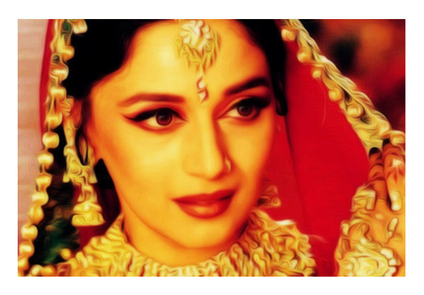 Bollywood Madhuri Devdaas Portrait Wall Art