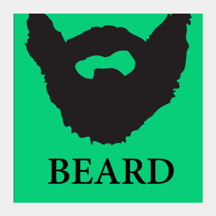 Square Art Prints, BEARD Square Art