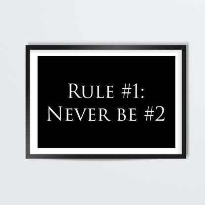 Rule No. 1 Wall Art