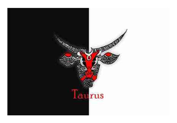 Wall Art, Taurus Zodiac Zenscrawl Wall Art