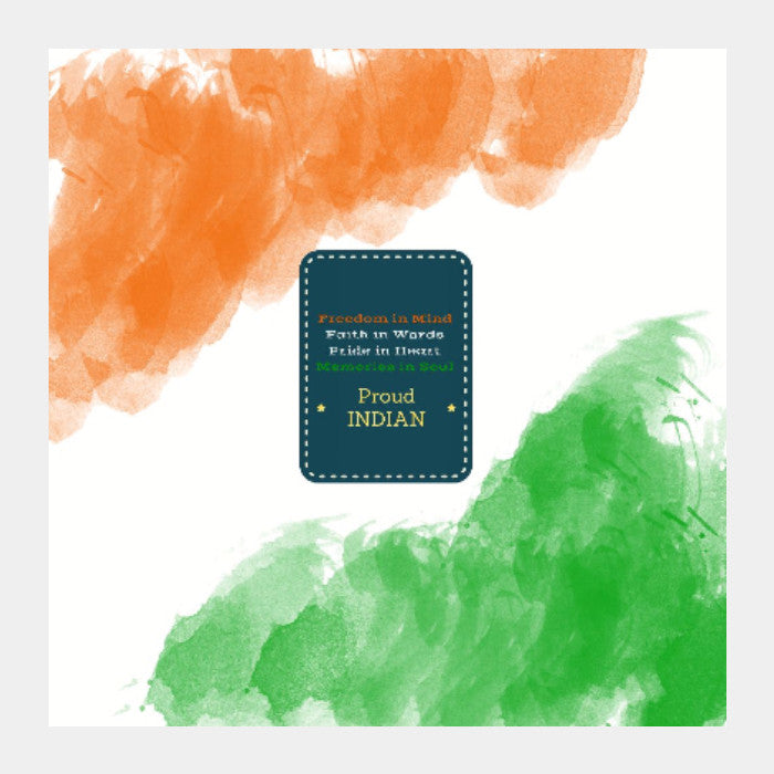 Square Art Prints, Proud Indian