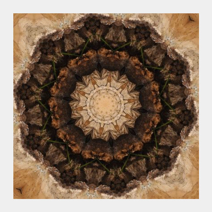 Square Art Prints, Trippy woods  Square Art Prints