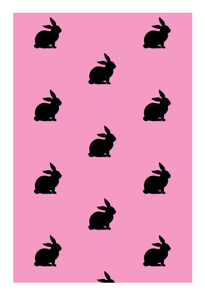 Bunnies Pink Wall Art