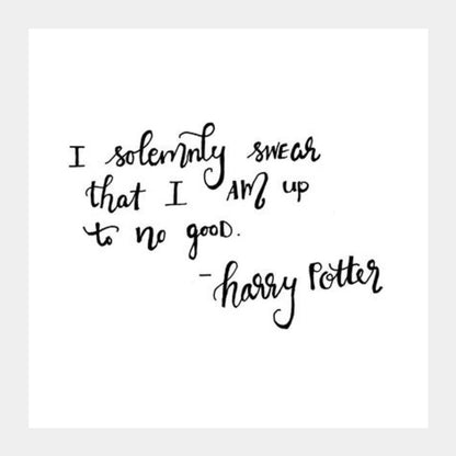 Square Art Prints, Harry Potter Quote