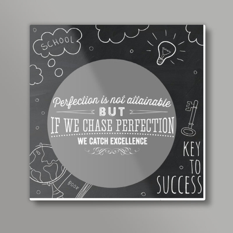 Key to success Square Art Prints