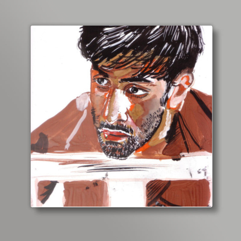 Ranbir Kapoor - the Rockstar Superstar Square Art Prints