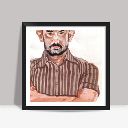 Aamir Khan is dedicated to his craft Square Art Prints