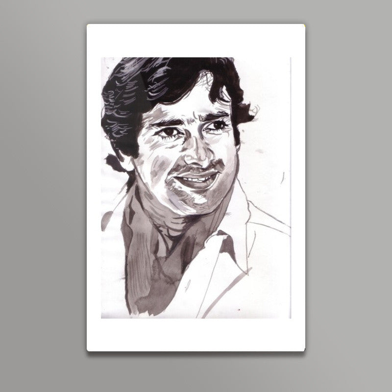 I smile, therefore I am, says Shashi Kapoor Wall Art