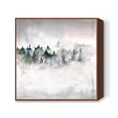 Winter mist Square Art Prints