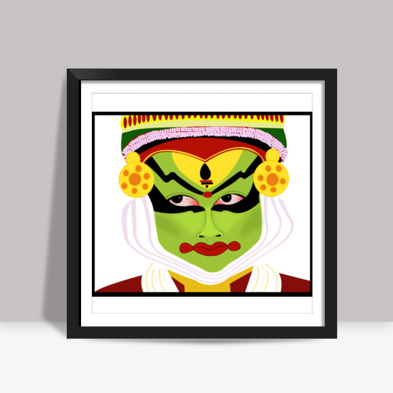 Kathak Dancer Square Art Prints