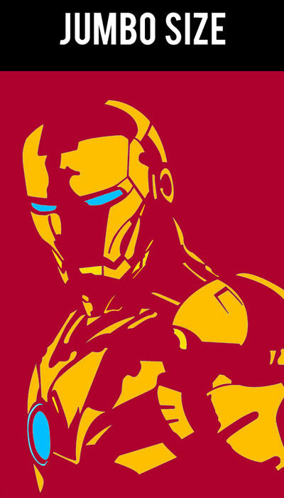 Jumbo Poster, Iron Man Maroon | Minimal Art | Jumbo Poster, - PosterGully