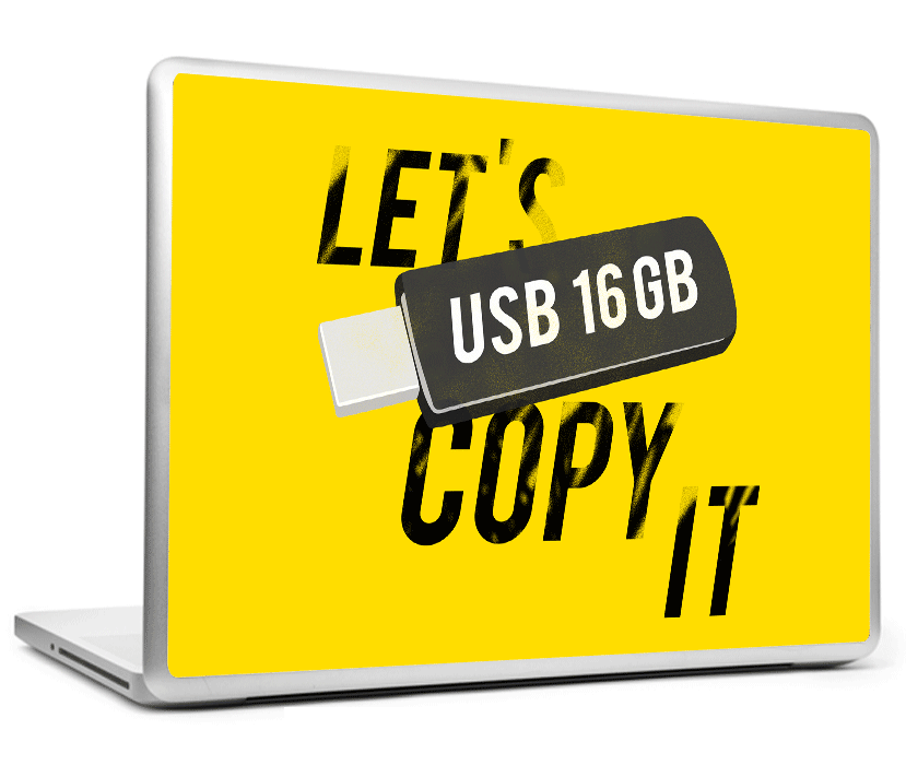 Laptop Skins, Let's Copy It Laptop Skin, - PosterGully