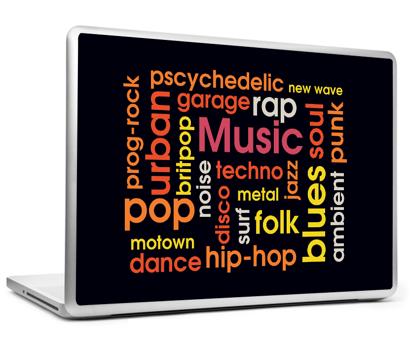 Laptop Skins, Music Compilation Laptop Skin, - PosterGully