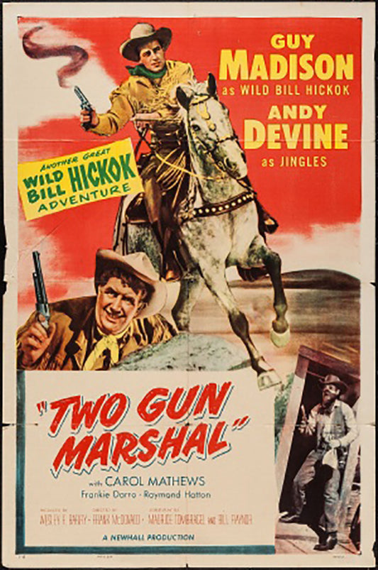 Brand New Designs, Two Gun Marshal | Retro Movie Poster, - PosterGully - 1