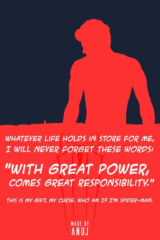 Wall Art, Amazing Spiderman Quote Artwork