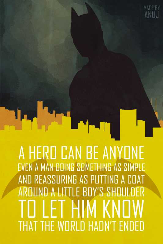 Brand New Designs, Batman Dark Knight Quote Artwork