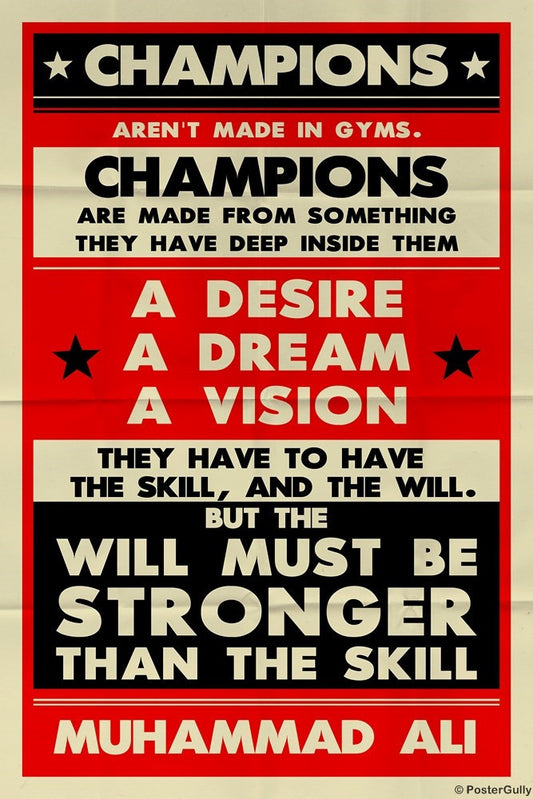 Wall Art, Muhammad Ali | Champions Retro, - PosterGully