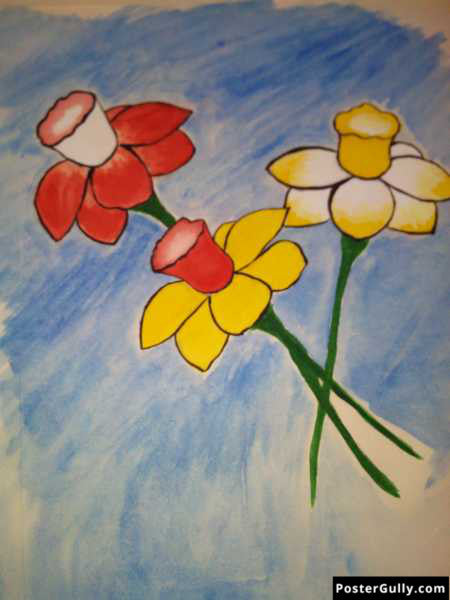 Wall Art, color flower Painting Artwork