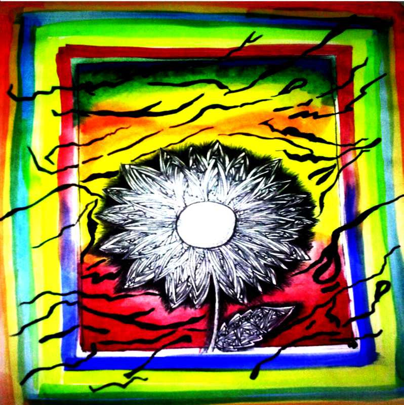 Square Art Prints, Peace And Love Artwork