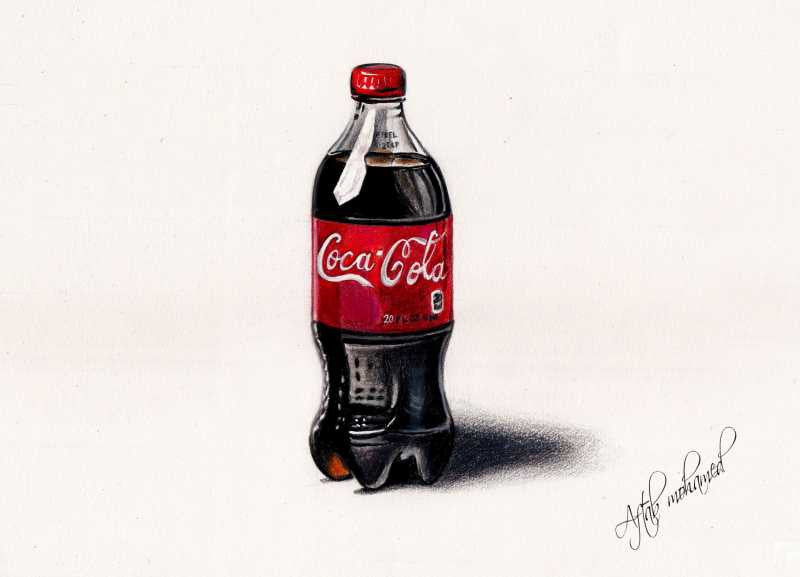 How to draw a Coca Cola step by step for beginners - YouTube