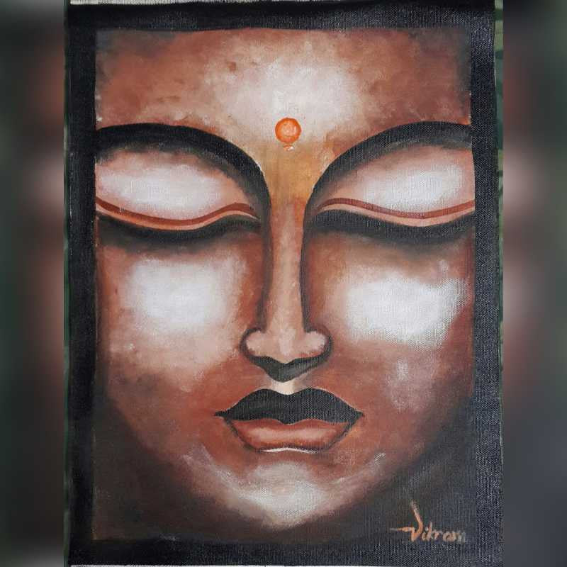 Square Art Prints, Lord Buddha 1 Artwork