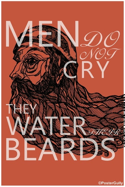 Wall Art, Men Water Beards, - PosterGully