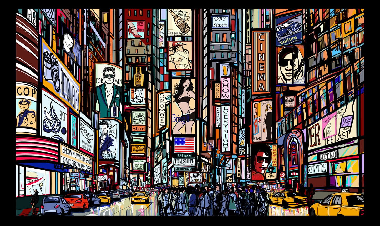 Yash Raj, New York Illustration, - PosterGully