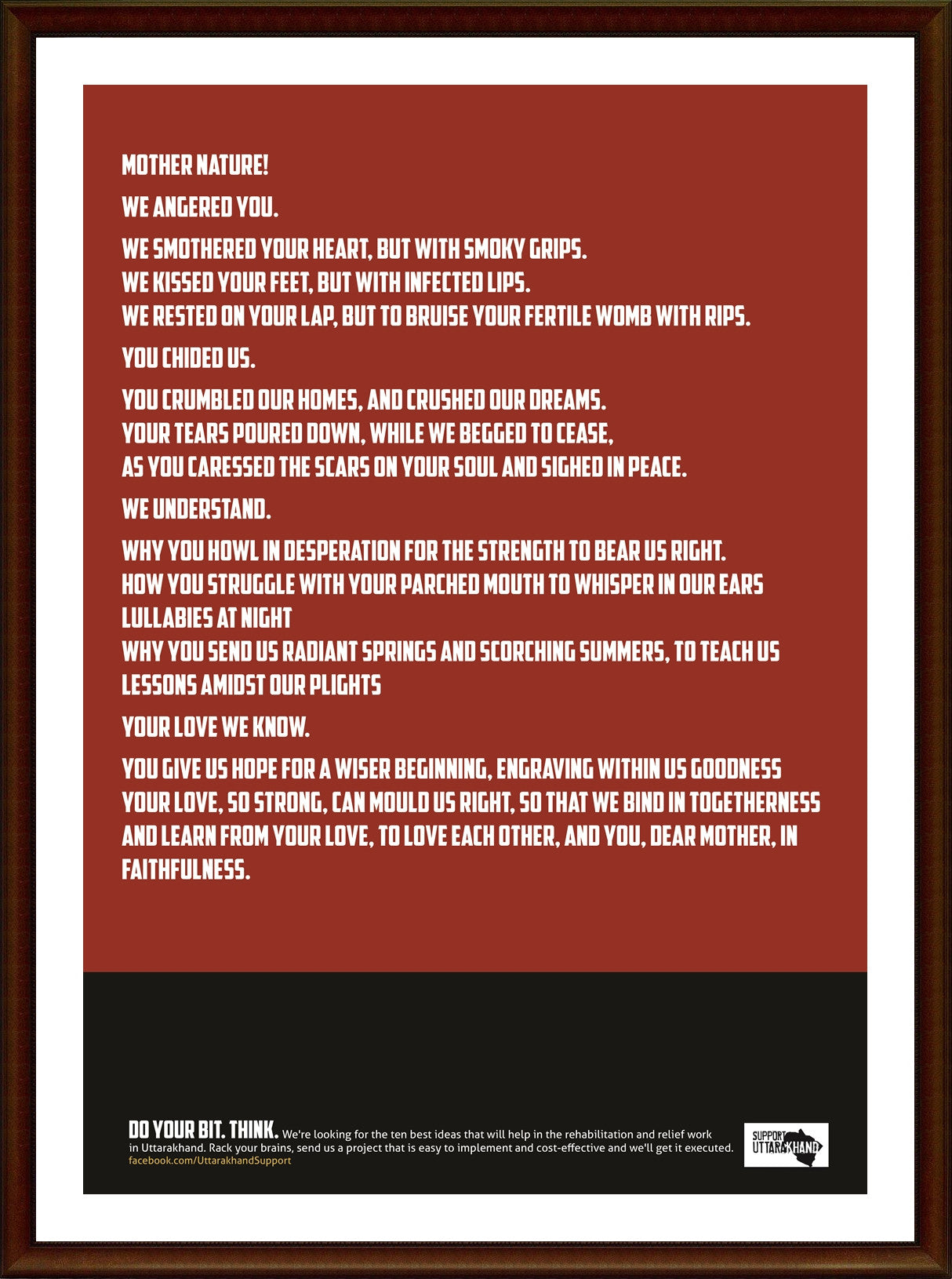 Uttarakhand | Relief Poem Poster| Buy High-Quality Posters and Framed ...