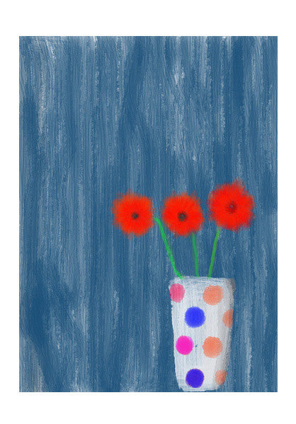 Abstract Flowers Wall Art